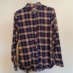 Blue J. Crew flannel